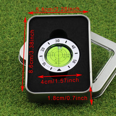 Golf Ball Marker Green Slope Reader Level Meter with Magnet
