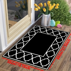Outdoor Indoor Area Rugs Floor Mat Anti-slip Rubber Backing