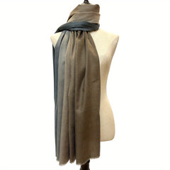 Gradient Cashmere Scarf Vintage Windproof Sunproof Shawl Casual