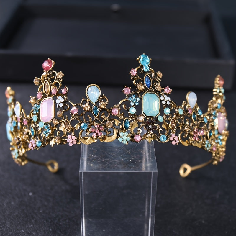 Baroque Crown Crystal Wedding Hair Accessories Princess Crown