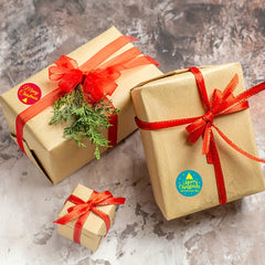 500pcs Christmas Gift Sealing Stickers Bronzing Stickers