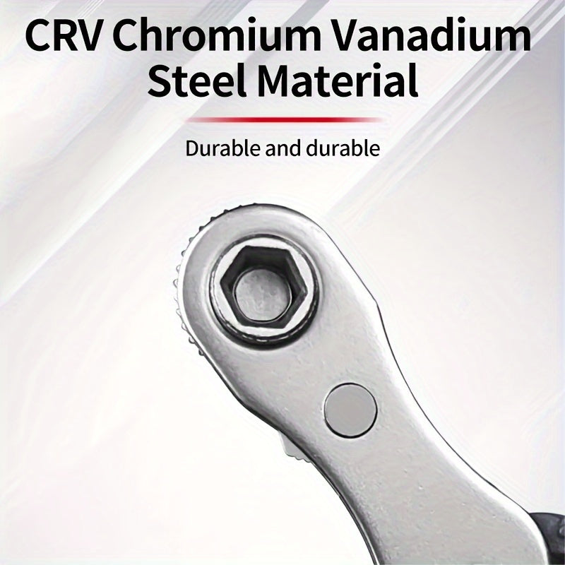 Portable Bidirectional Ratchet Screwdriver Wrench