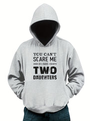 Funny Two Daughter Letter Print Hoodies For Men Graphic Sweatshirt