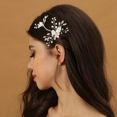 Crystal Head Piece Flower Headwear Rhinestone Hairpin Wedding Hair Accessories