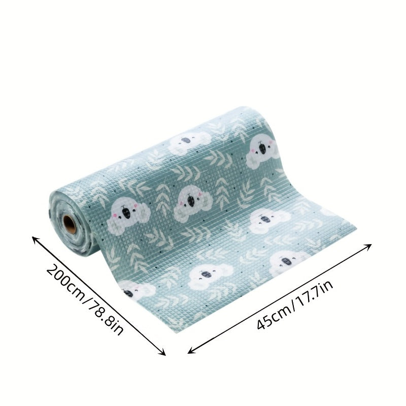 Daisy Printed Shelf Liner Non Adhesive Waterproof Stain Proof Washable