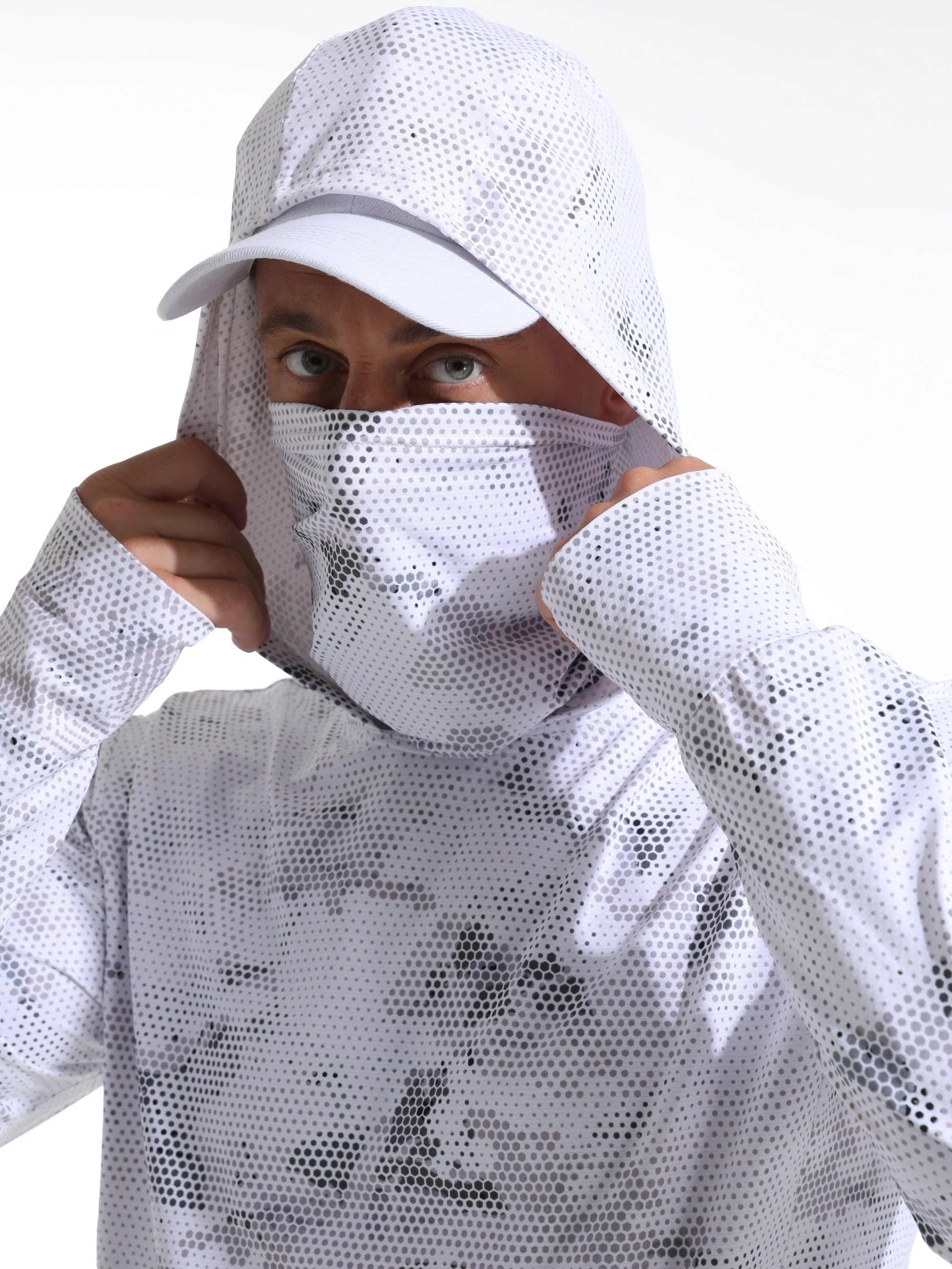 Print Men's Long Sleeve UV Protection Fishing Outwear