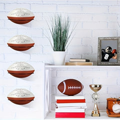 4pcs Wall Mounted Ball Storage Display Rack Metal Ball Holder For Various Balls