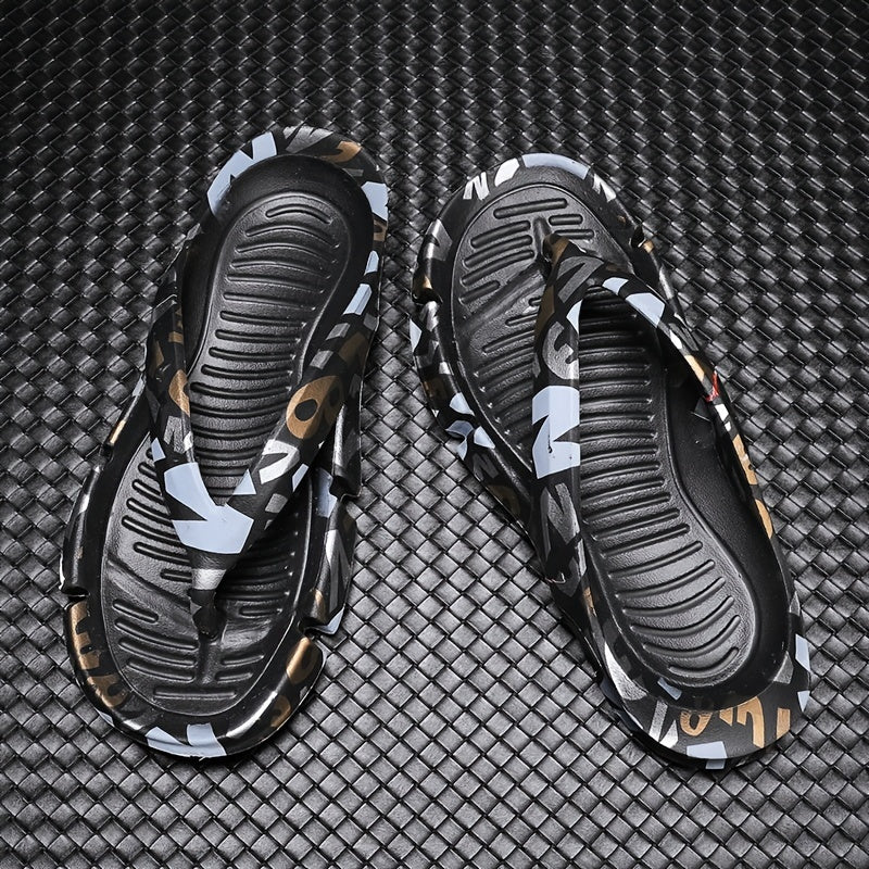 Men's Arch Support Flip Flops Summer Comfort Lightweight Non Slip Sandals