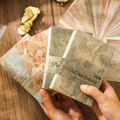 200 Sheets Vintage Scrapbooking Supplies Non sticky Scrapbook Paper Material