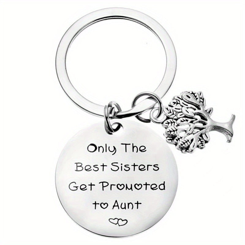 Stainless Steel Aunt Keychain Gift From Niece