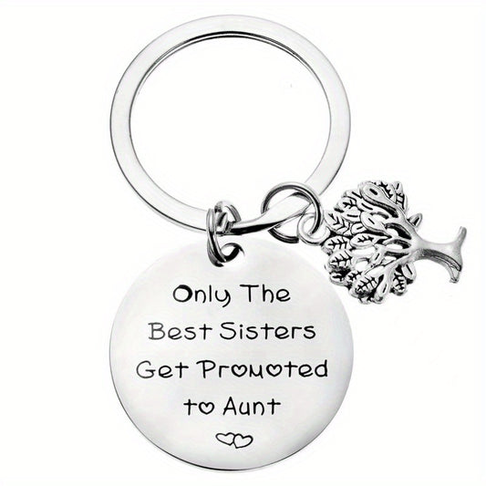 Stainless Steel Aunt Keychain Gift From Niece