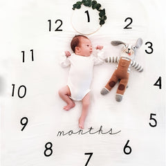 Baby 1 Month Anniversary Photo Backdrop