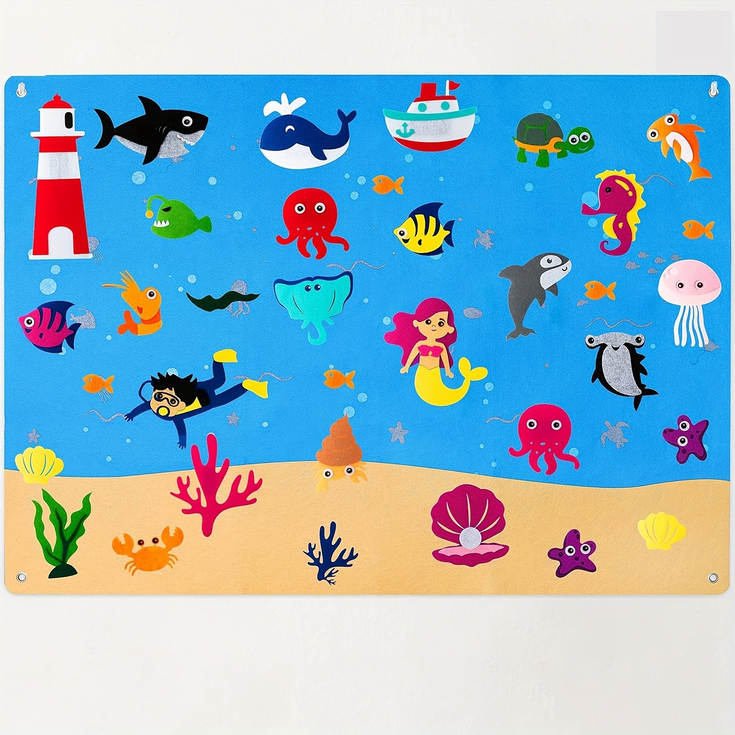 Under The Sea Felt Board Story Set - Ocean Creatures Aquarium Play Kit