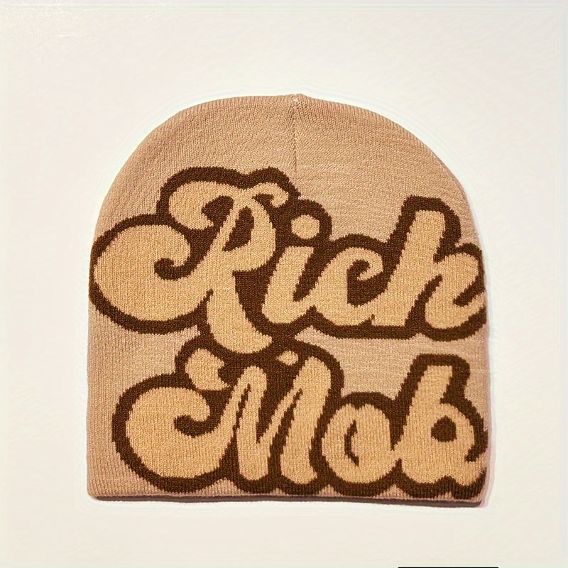 Unisex Wool Acrylic Knitted Hat for Outdoor Travel