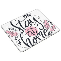 Stay At Home Font Pattern Mouse Pad 20x24cm