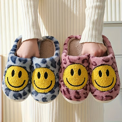 Women's Cozy Leopard Print Fuzzy Slippers