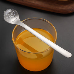 Stainless Steel Cat Claw Coffee Spoon Mixing Spoon Cake Dessert Spoon
