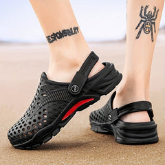 Men's Breathable Slip On Clog Sandals with Strap