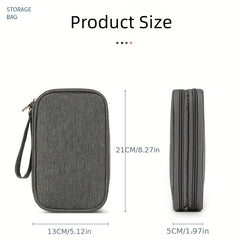 Travel Cable Bag Pouch Double Layer Lightweight Organizer