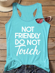 Women's Slogan Print Tank Top