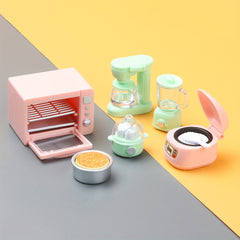 14pcs Dollhouse Kitchen Set: Microwave, Rice Cooker, Egg Cooker & More