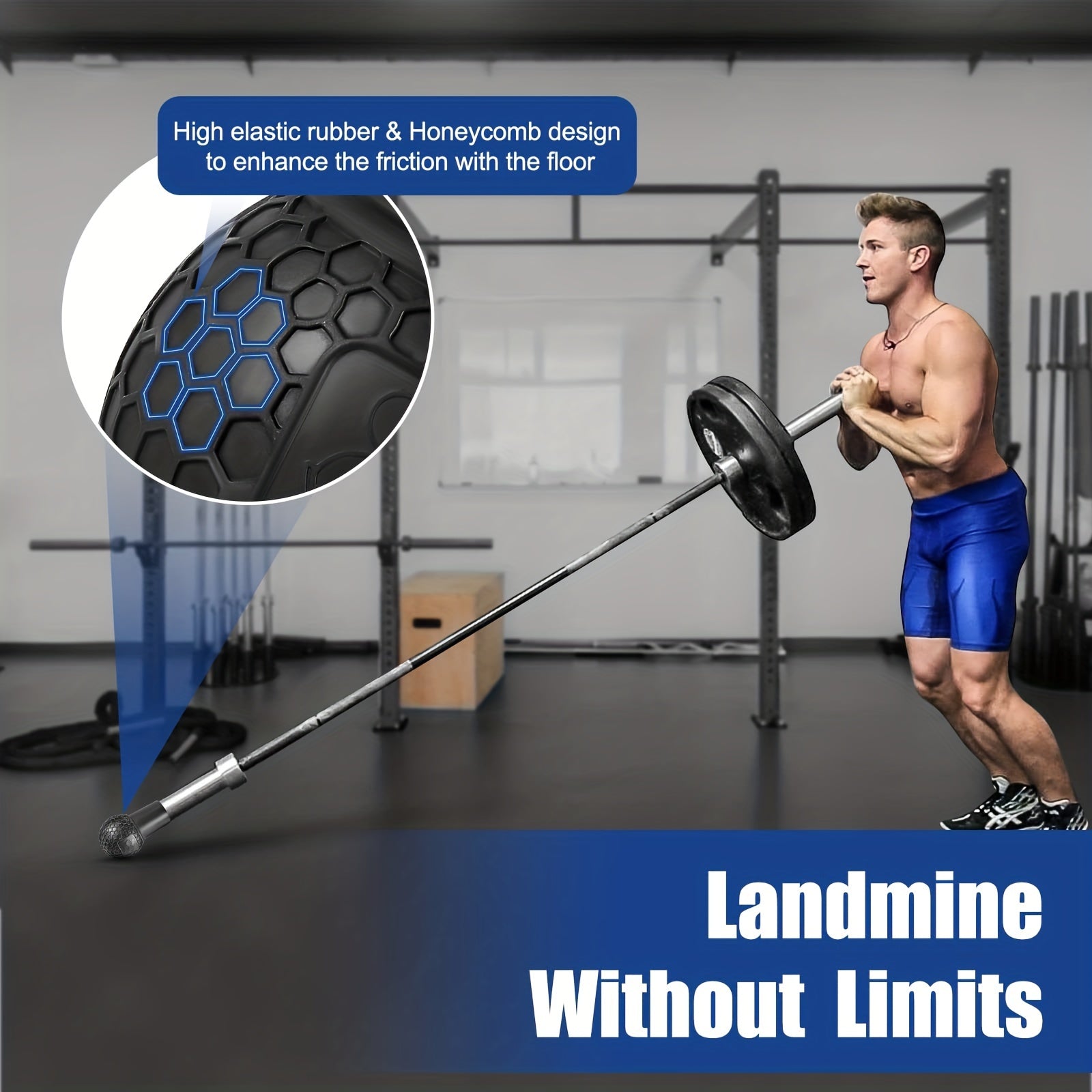 Barbell Cover Rotatable Fitness Equipment Training Stick