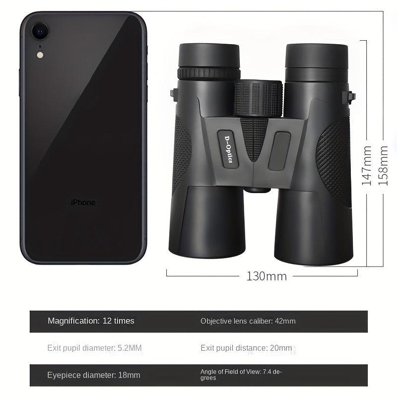 12x42 High Definition Binoculars for Sports Outdoor Travel