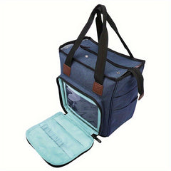 1pc Knitting Bag Crochet Storage Tote Bag Portable Yarn Storage Carrying Bag