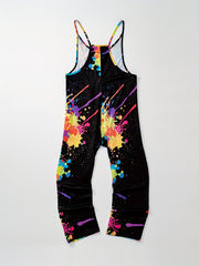 Print Sleeveless Jumpsuit Spaghetti Strap Pocket Front Jumpsuit