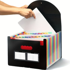 25 Pockets A4 Accordion Folder File Storage Bag Back To School Supplies