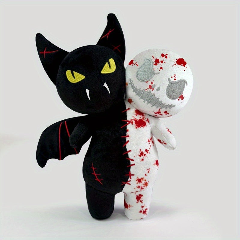 Spooky Halloween Double Headed Bat Plush Toy