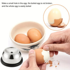 Stainless Steel Egg Needle Manual Boiled Egg Punch Device