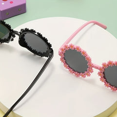 Y2K Daisy Frame Sunglasses UV Protection Girls Accessories