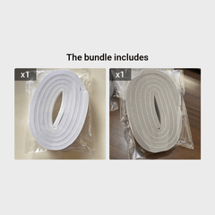 2pcs Weather Stripping Seal Strips for Wooden & Glass Doors