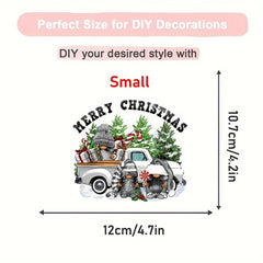 Xmas Dwarf Tree Heat Transfer Stickers