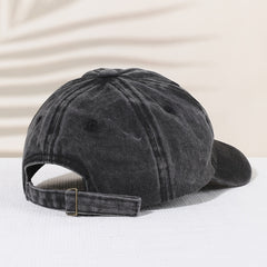 Kids Distressed Vintage Baseball Cap with Mountain Print