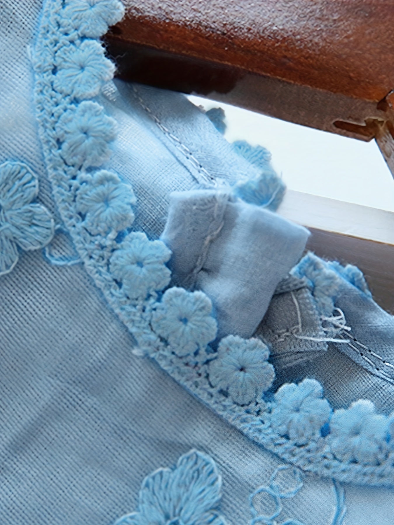 Girls' Lace Embroidery Flare Princess Dress - Birthday Gift