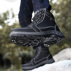 Men's Solid Hiking Shoes Non Slip Durable Sneakers Outdoor Activities