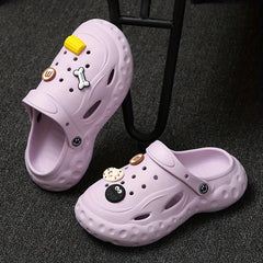 Women's Cartoon Pattern Slides Soft Beach Shoes