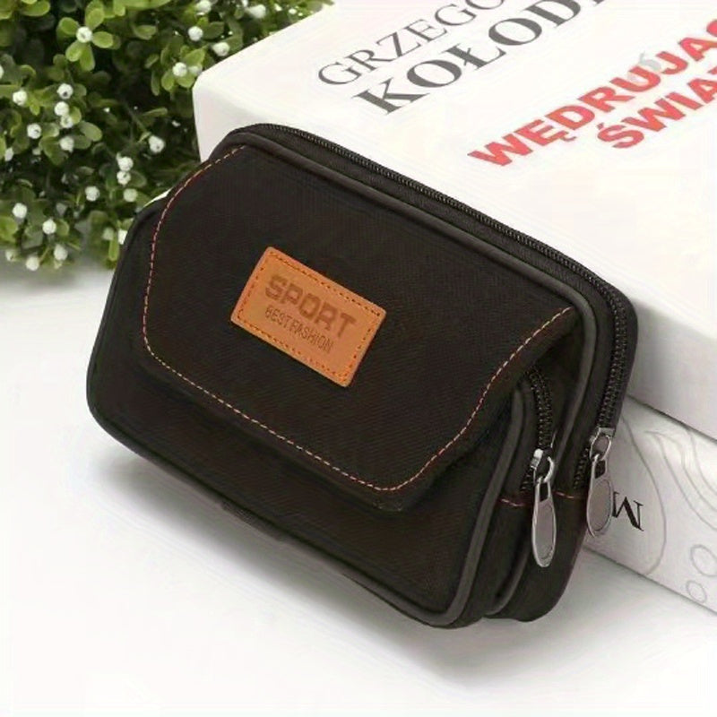 Canvas Phone Bag Mini Waist Bag Multifunctional Waist Bag For Men