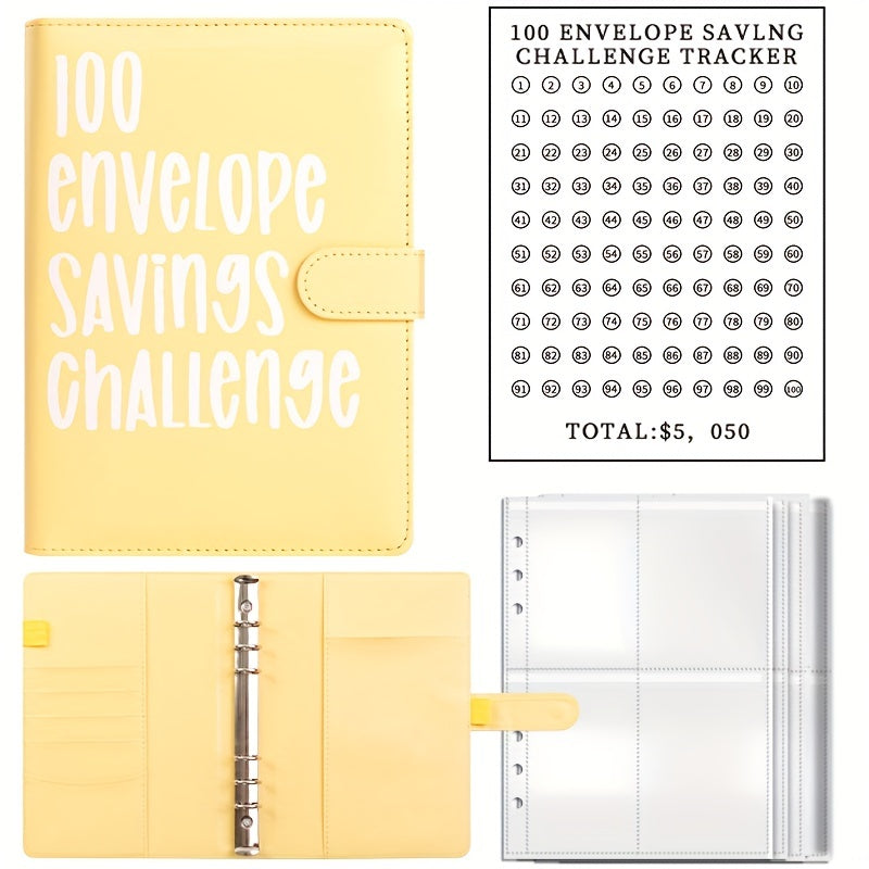 100 Envelope Challenge Binder Savings Plan Budget Binder