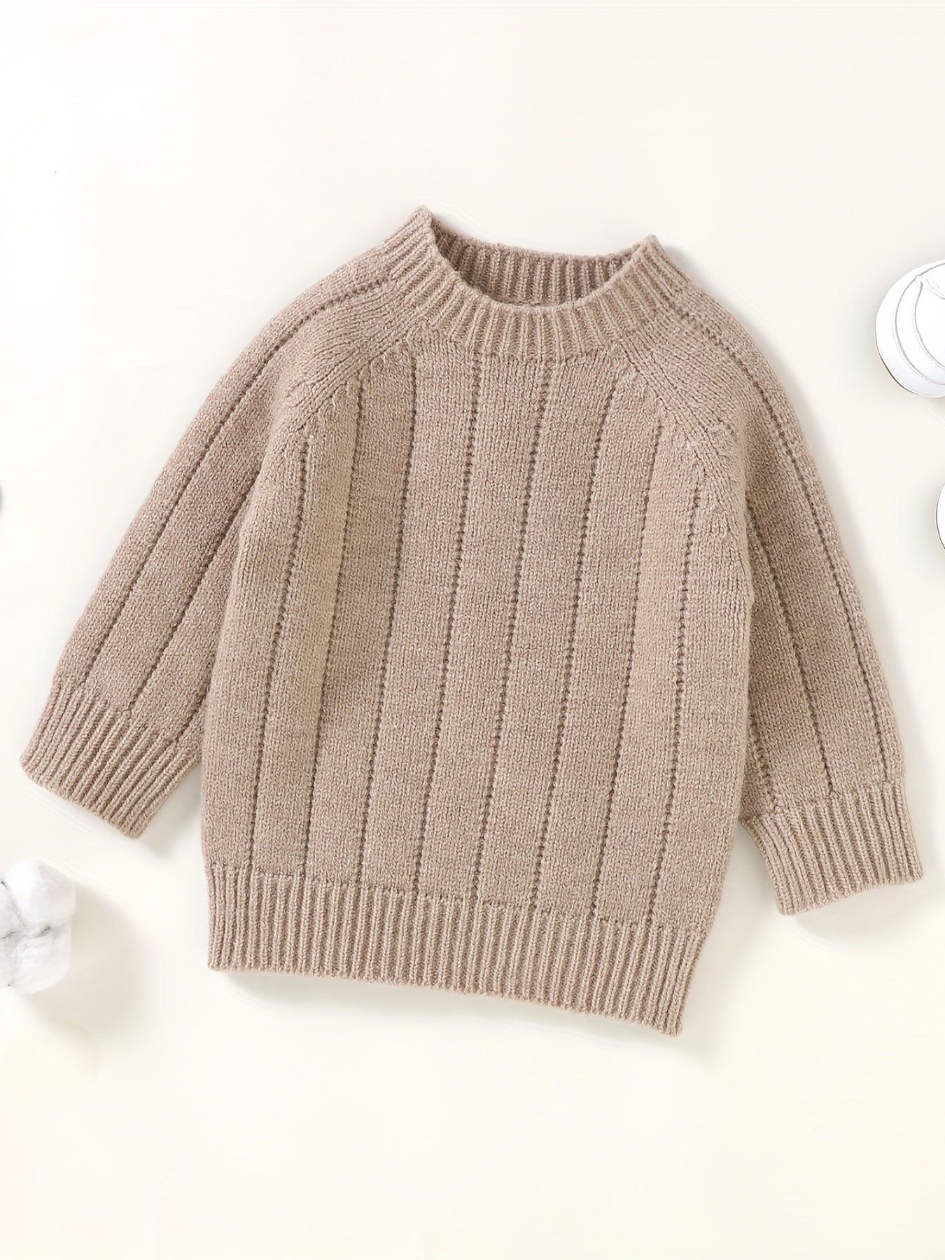 Toddler Baby Sweater Comfy Seamless Pullover Top