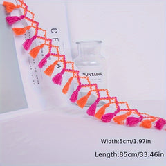 Ethnic Style Tassel Lace DIY Material for Sofa and Curtain Decoration