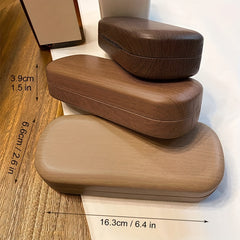 Wood Grain Glasses Case Portable Glasses Case