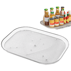 Kitchen Turntable Storage Tray Non-Slip Rotating Organizer