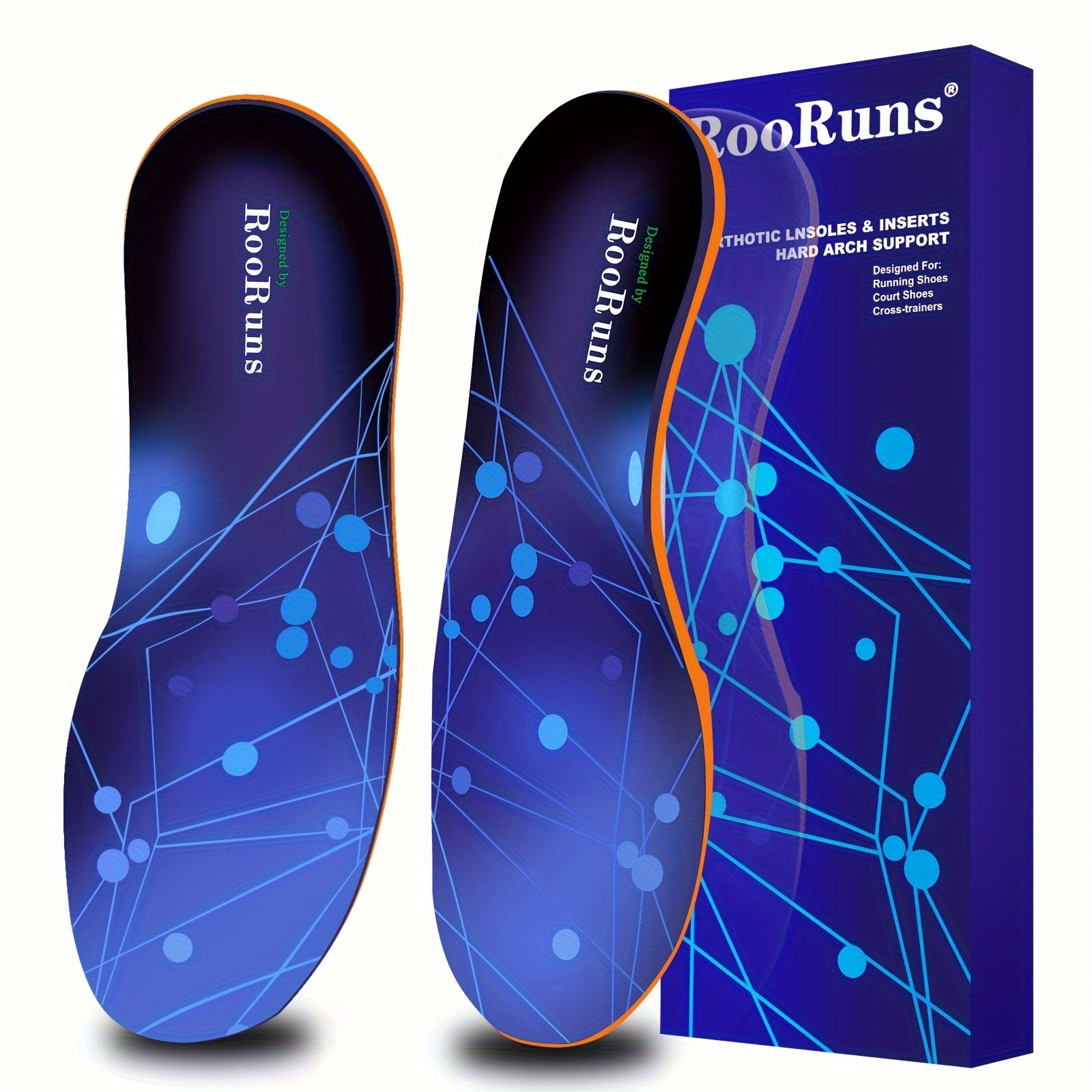 Plantar Fasciitis Arch Support Insoles for 100KG Running Gel Insoles