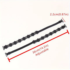 Floral Lace Shoulder Straps, Adjustable, Invisible