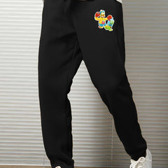 Men's Cartoon Print Sports Pants
