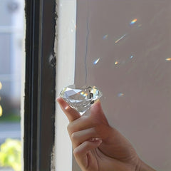 Crystal Faceted Diamond Paperweight Wedding Favor Decor