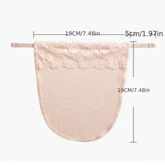 Lace Trim Anti Peep Invisible Strapless Bra